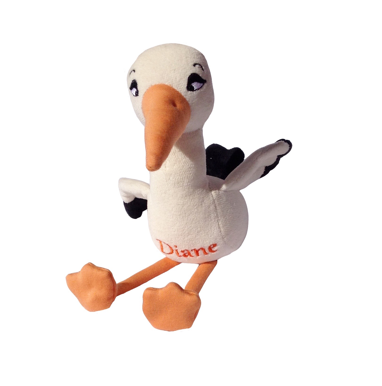 Doudou bio cigogne Diane Alexia Naumovic